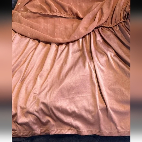 Autumn, Chiffon, V-neck, Bell,Ball Sleeves, 3tier Blu Pepper,SZ Small - Picture 6 of 9